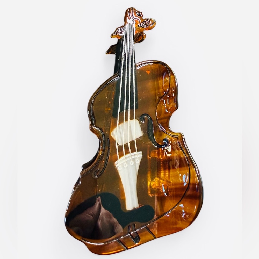 Detailed Violin Claw Hair Clip New - Picture 2 of 5